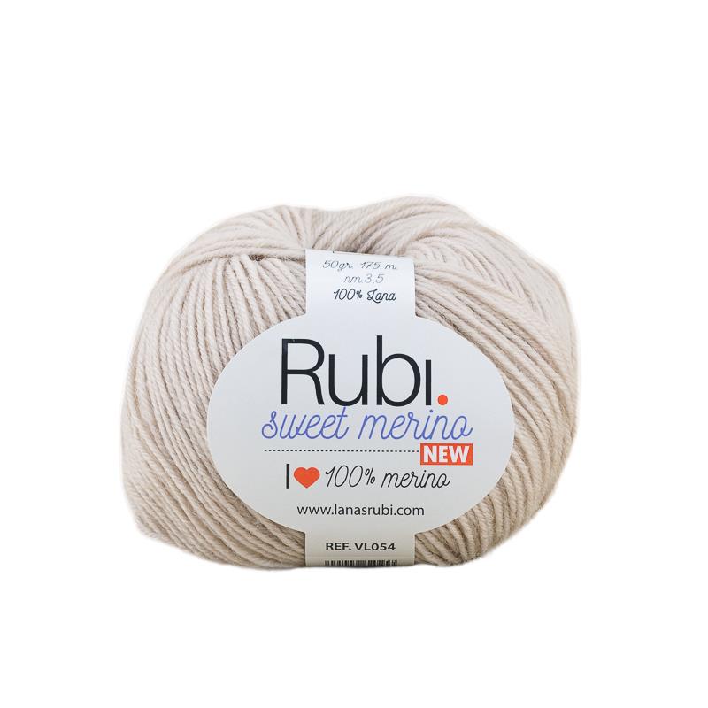 Ovillo Rubí Sweet Merino – Lana merino 50 g, prendas suaves