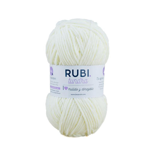 Ovillo Rubí Tundra – Chenilla 100 g, mullido y cálido