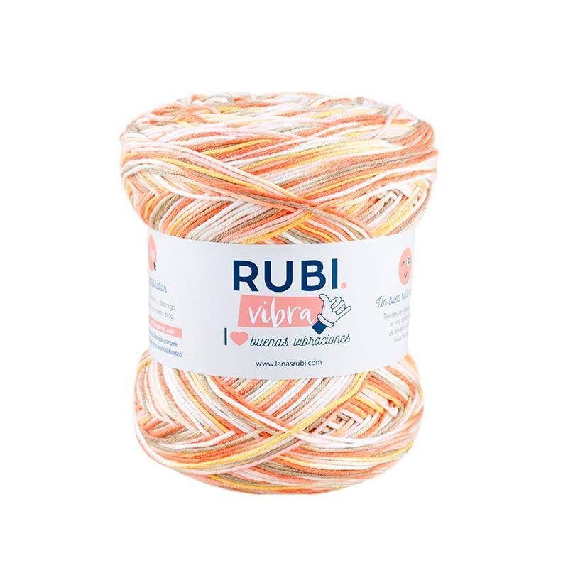 Ovillo Rubí Vibra – Algodón 150 g, colores vivos y primaverales