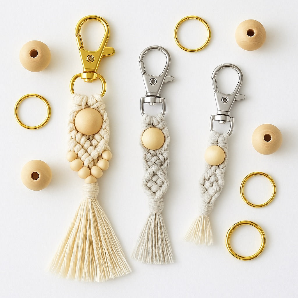 Pack Llaveros Boho Chic para macrame