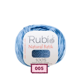 Ovillo Rubí Natural Batik – Algodón multicolor 50 g – Color 005