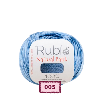 ovillo rubi natural batik algodón multicolor