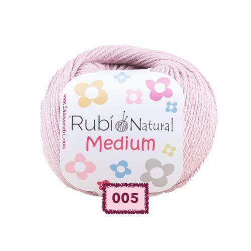 OVILLO DE ALGODON RUBI NATURAL MEDIUM