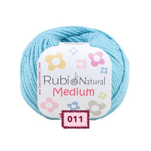 OVILLO DE ALGODON RUBI NATURAL MEDIUM
