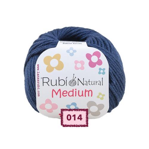 OVILLO DE ALGODON RUBI NATURAL MEDIUM
