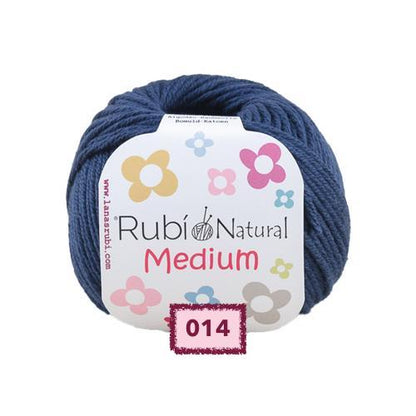 OVILLO DE ALGODON RUBI NATURAL MEDIUM
