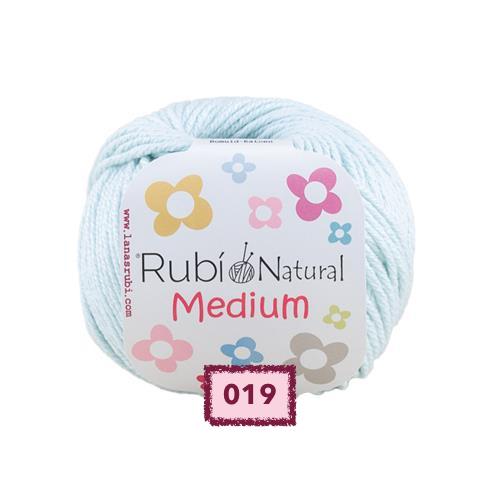 OVILLO DE ALGODON RUBI NATURAL MEDIUM