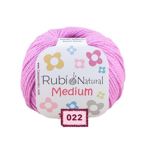 OVILLO DE ALGODON RUBI NATURAL MEDIUM