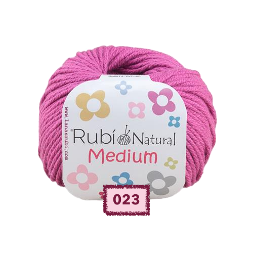 OVILLO DE ALGODON RUBI NATURAL MEDIUM