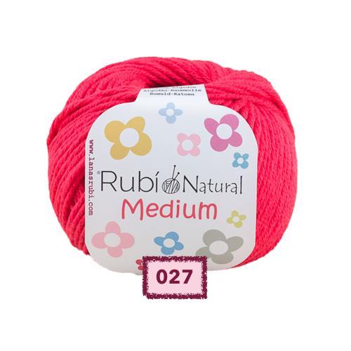 OVILLO DE ALGODON RUBI NATURAL MEDIUM