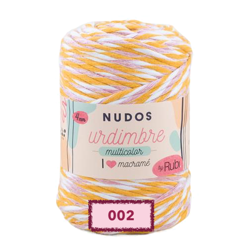 RUBI NUDOS URDIMBRE MULTICOLOR PARA TEJER O PARA MACRAME