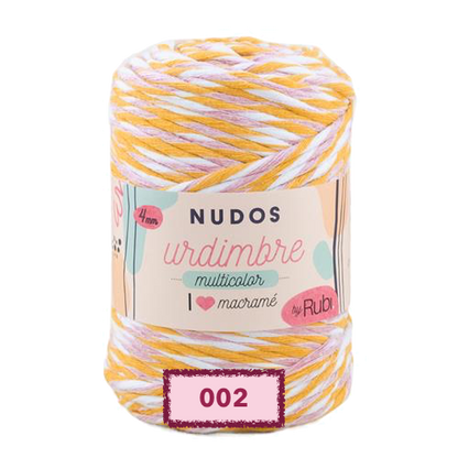 RUBI NUDOS URDIMBRE MULTICOLOR PARA TEJER O PARA MACRAME