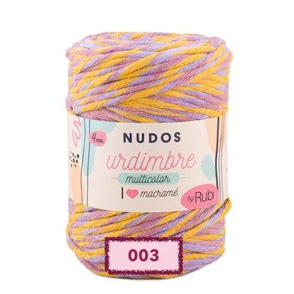 RUBI NUDOS URDIMBRE MULTICOLOR PARA TEJER O PARA MACRAME
