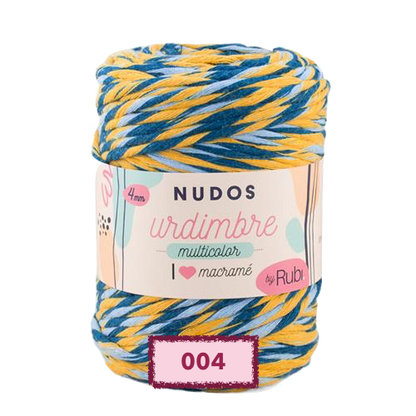 RUBI NUDOS URDIMBRE MULTICOLOR PARA TEJER O PARA MACRAME