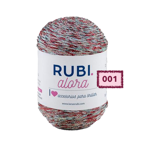 ovillo RUBI ALORA cordón para tejer