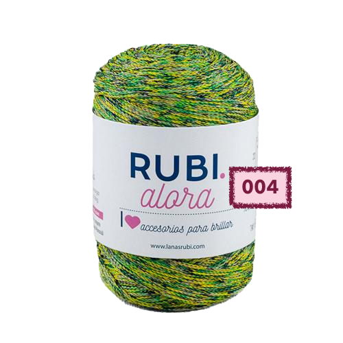 ovillo RUBI ALORA cordón para tejer