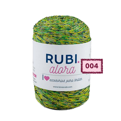 ovillo RUBI ALORA cordón para tejer