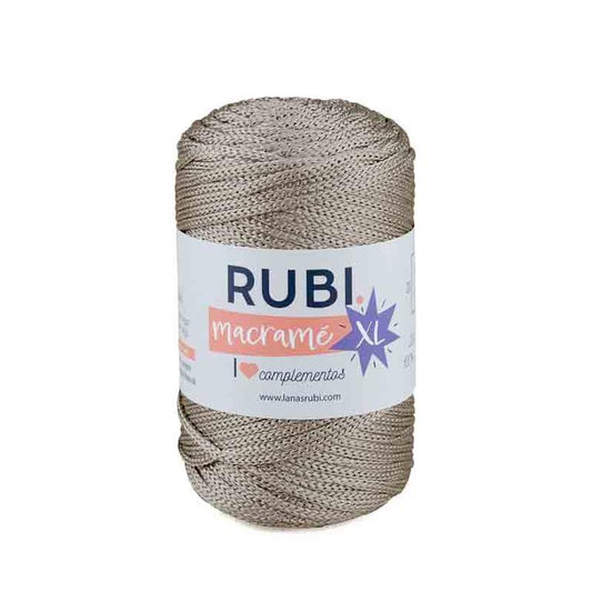 Ovillo Rubí Macramé XL – Cuerda gruesa 250 g, decoración y bolsos