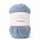 Esencia · Trapillo de gasa con brillo – Color E017 Azul claro