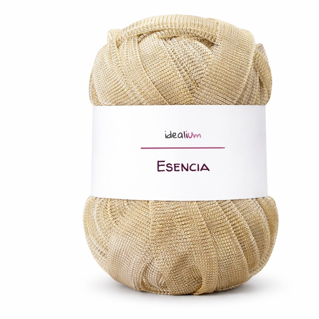 Esencia · Trapillo de gasa con brillo E037 Dorado