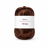 Ritmo · Trapillo metálico brillante para bolsos de fiesta – Color R014 Marrón