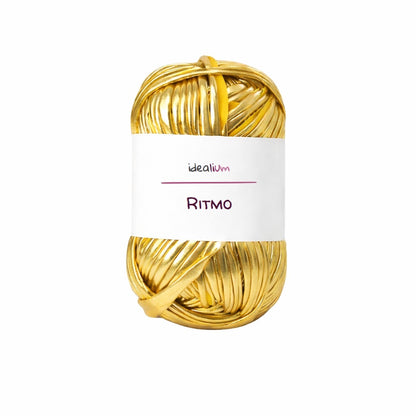 Ritmo · Trapillo metálico brillante para bolsos de fiesta R001 Oro