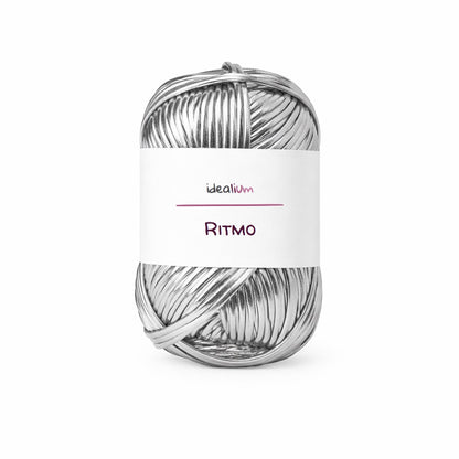 Ritmo · Trapillo metálico brillante para bolsos de fiesta R002 Plata