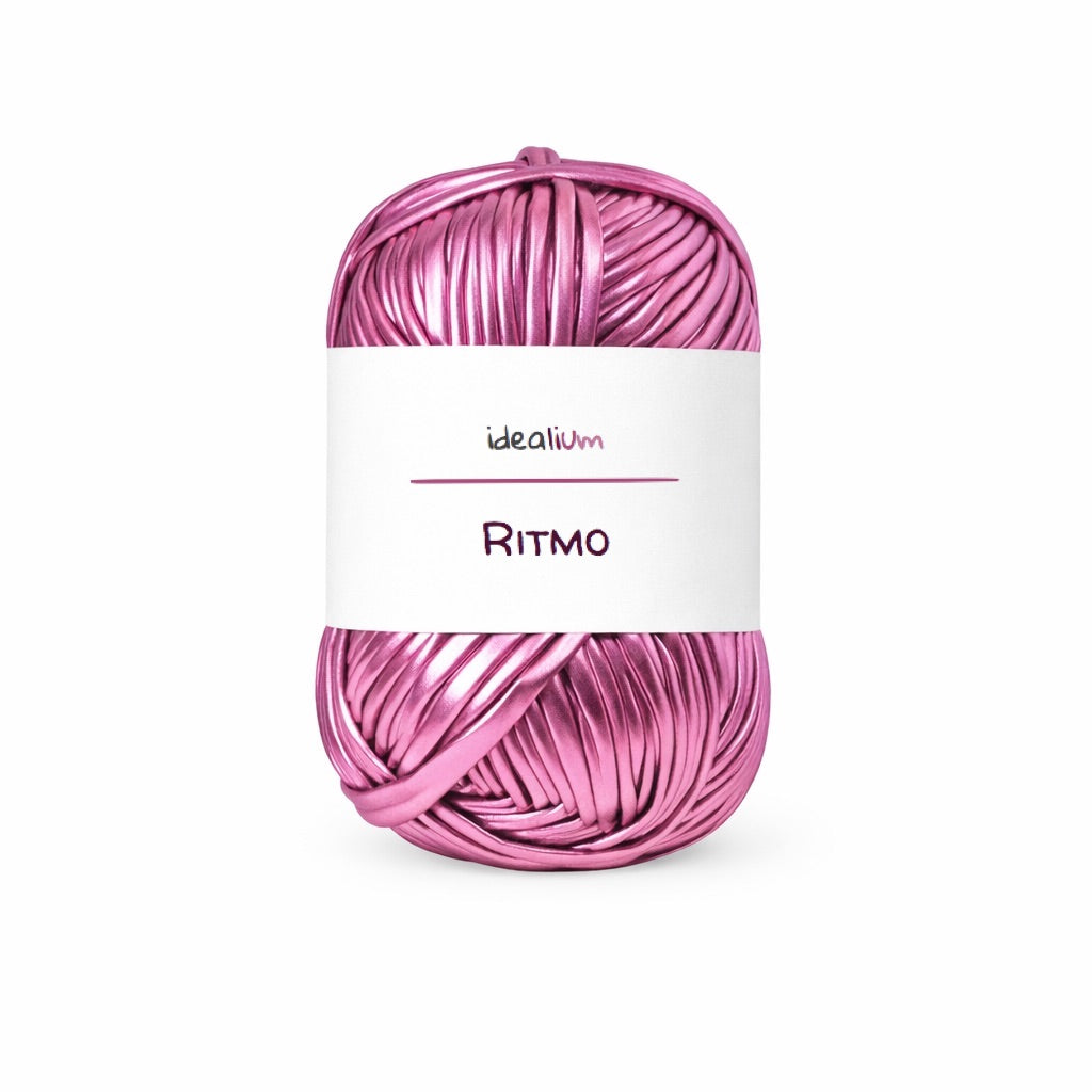 Ritmo · Trapillo metálico brillante para bolsos de fiesta R009 Rosa