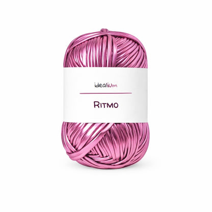 Ritmo · Trapillo metálico brillante para bolsos de fiesta R009 Rosa