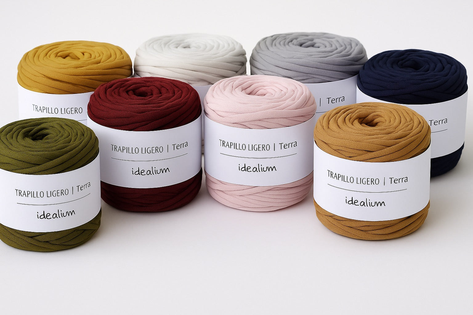 Bobinas de Trapillo ligero Idealium Terra en distintos colores
