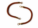 30 cm braided handles for handbag – Color Marrón