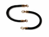 30 cm braided handles for handbag – Color Negro