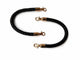 30 cm braided handles for handbag – Negro