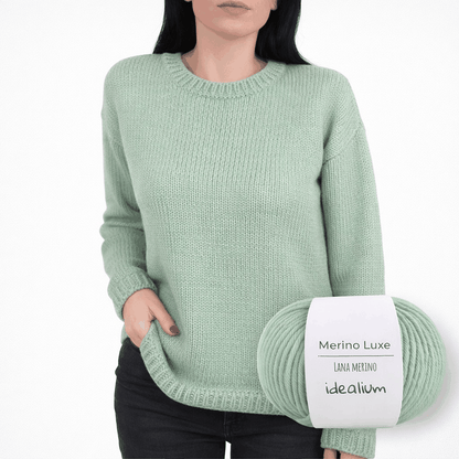 Kit para tejer Jersey Basic Merino – Lana Merino, Talla S/M