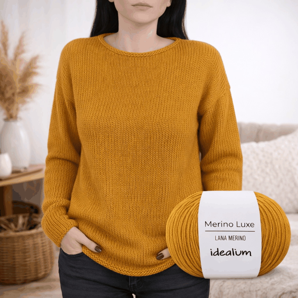 Kit para tejer Jersey París – Lana merino, Talla L/XL