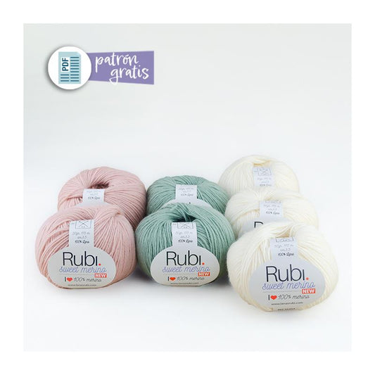Kit para tejer Manta Sweet Baby
