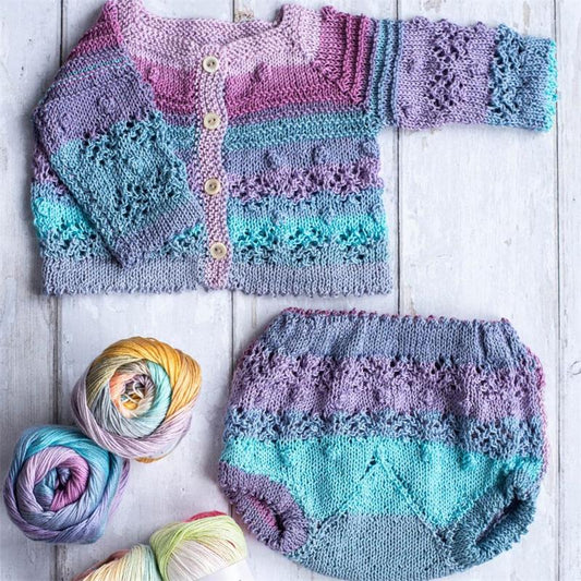 kit para tejer CONJUNTO BEBÉ INFINITY