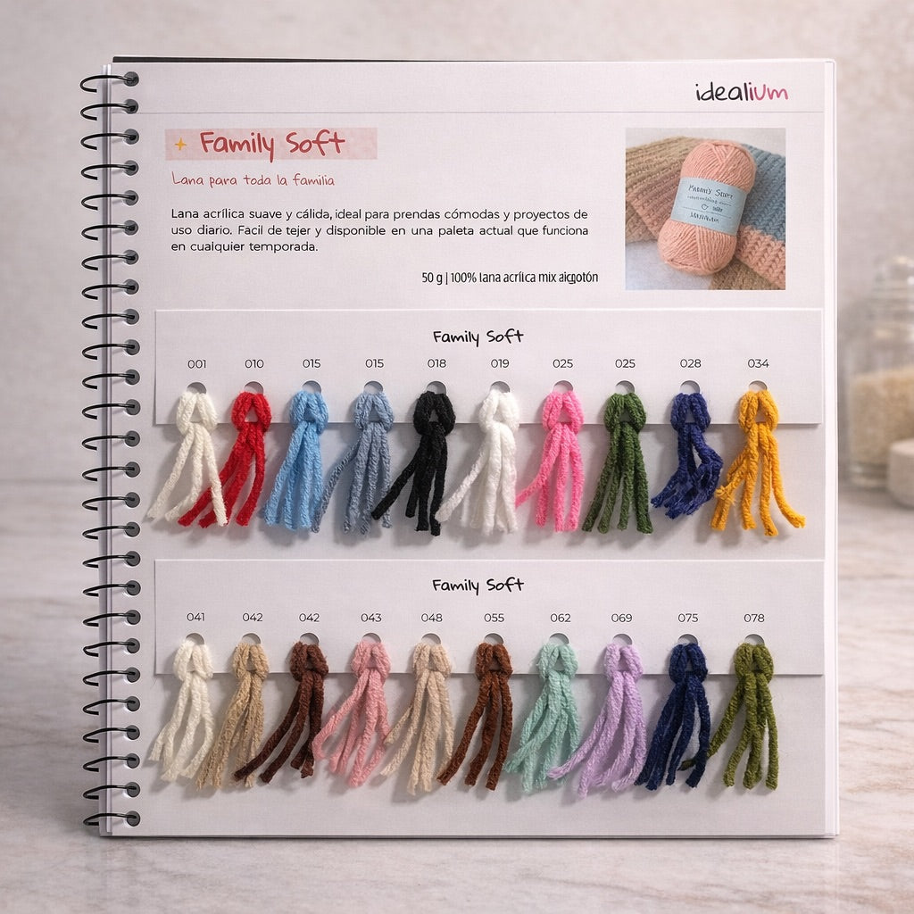 Muestrario Idealium (Profesionales) · Trapillo, ovillos y cordón