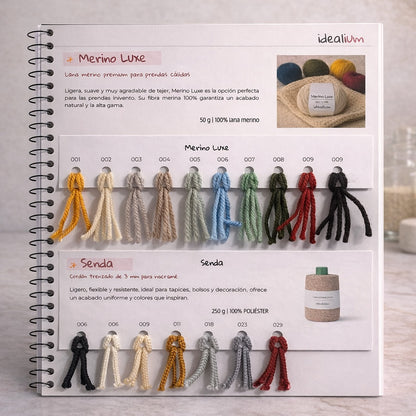 Muestrario Idealium (Profesionales) · Trapillo, ovillos y cordón