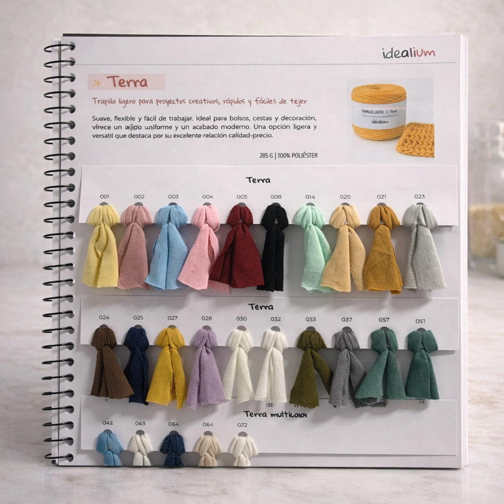 Muestrario Idealium (Profesionales) · Trapillo, ovillos y cordón