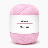 Nature · Soft and versatile basic cotton – Color 124 Rosa