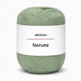 Nature · Soft and versatile basic cotton – Color 129 Verde salvia