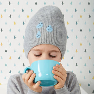 Kit Patch Art Nube y Gota de lluvia para fieltrar