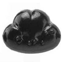 Cargar imagen en el visor de la galería, Nariz de seguridad animal negra amigurumi
